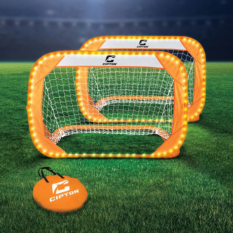 Cipton LED Multi-Sports Portable Net (2-Pack) | Indoor & Outdoor Game Set with LED Lighting Cipton