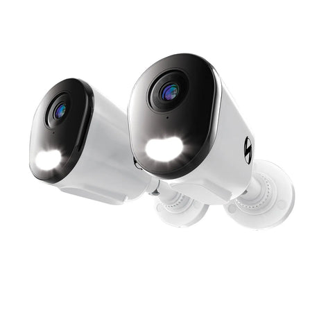 Night Owl Wired 4K Deterrence Bullet Cameras (2 pk.) | High-Resolution Security Monitoring Night Owl