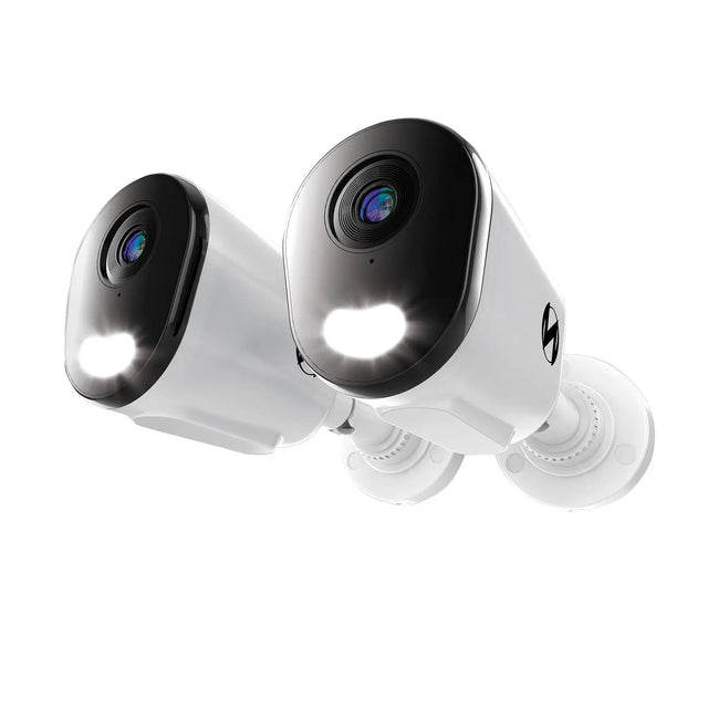 Night Owl Wired 4K Deterrence Bullet Cameras (2 pk.) | High-Resolution Security Monitoring Night Owl