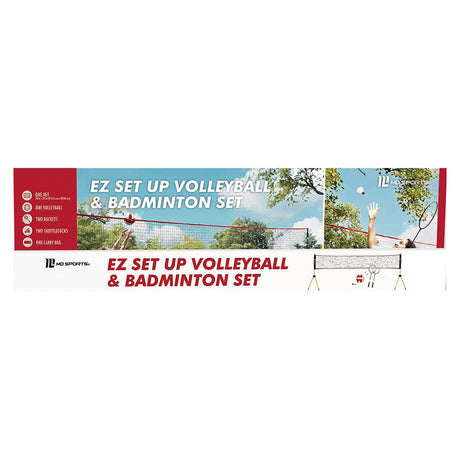 MD Sports Volleyball and Badminton Set