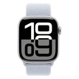 Apple Watch Series 10 GPS (42mm, Silver) | Blue Cloud Sport Loop Fitness Smartwatch Apple