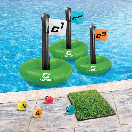 Cipton Floating Golf Game | 3-Hole Pool Toss Cipton