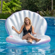 PoolCandy Oyster Shell Lounge Float | Inflatable Pool Relaxation PoolCandy