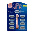 Schick Hydro Silk 5-Blade Razor with Metal Handle (9 Refills) | Luxuriously Smooth Shave with Rose Gold Finish Schick
