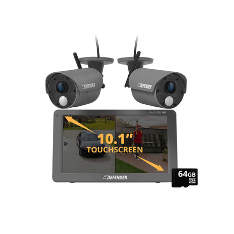 Defender PHOENIXHD security system with cameras and monitor