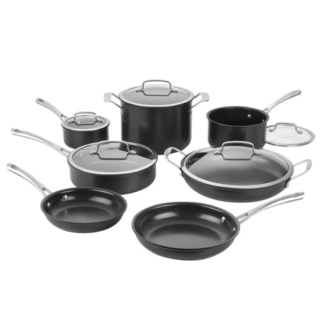 Cuisinart Hard Anodized Cookware (12-Pc) | Durable & Dishwasher Safe Essentials Cuisinart
