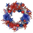Independence Day Wreath (24") | Patriotic Holiday Door DÃ©cor Teammann