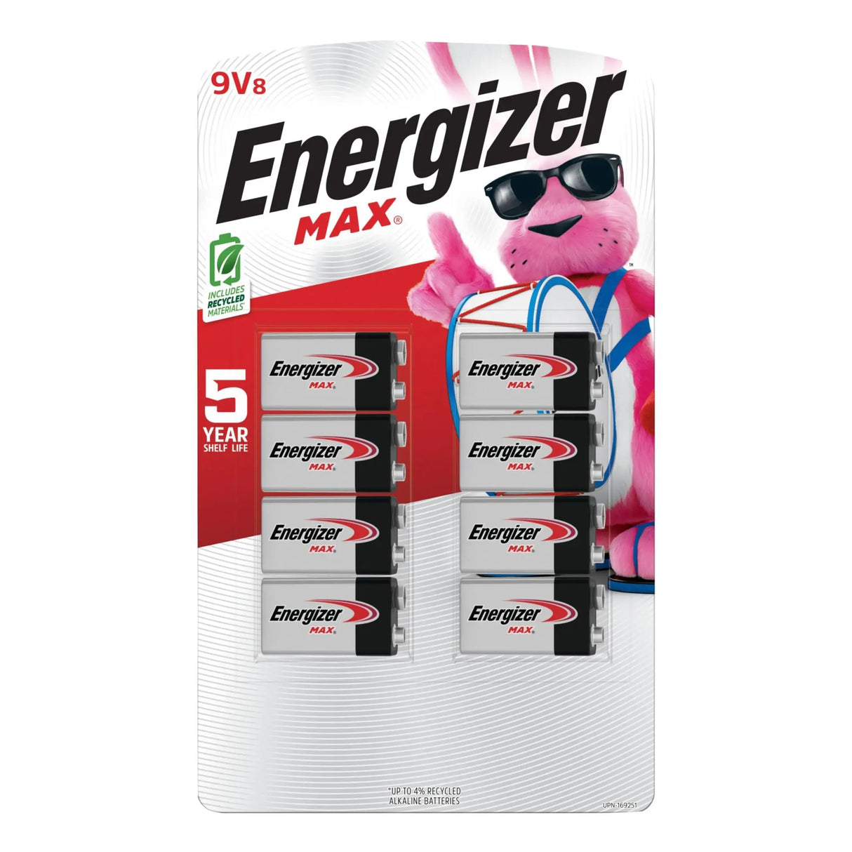 Energizer MAX 9V Batteries (8-Pack) | Dependable Backup for Smoke Detectors & Alarms Energizer