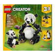 LEGO Creator 3-in-1 Wild Animals Panda Family Building Toy | Versatile 3-in-1 Creative Play LEGO