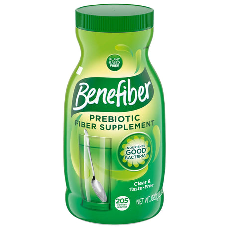 Benefiber Prebiotic Fiber Supplement Powder (28.9 oz) | Flavor-Free Soluble Fiber for Digestive Health Benefiber
