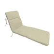 Beige outdoor chaise lounge cushions 2 pack