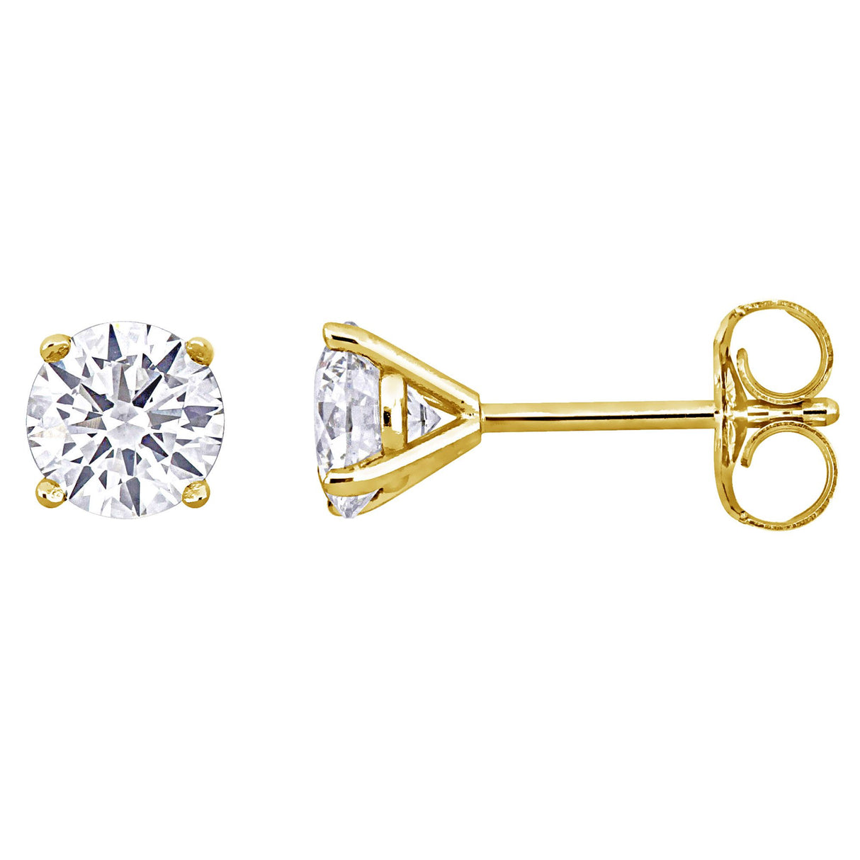 Lab-grown diamond martini stud earrings