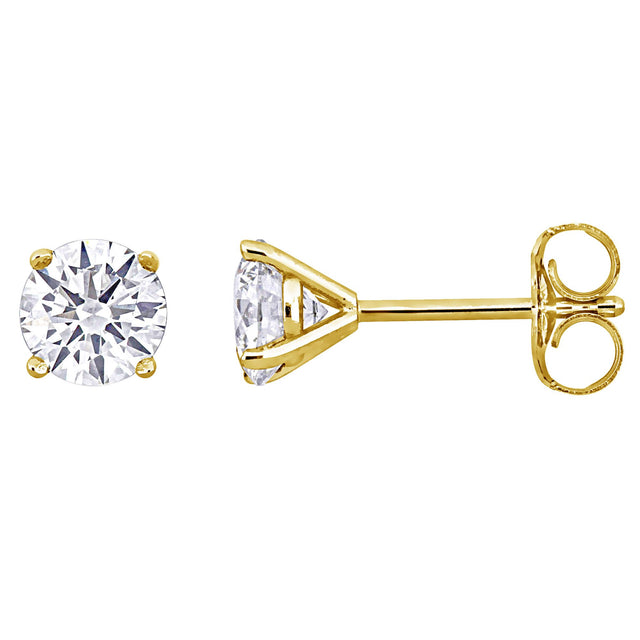 Lab-grown diamond martini stud earrings