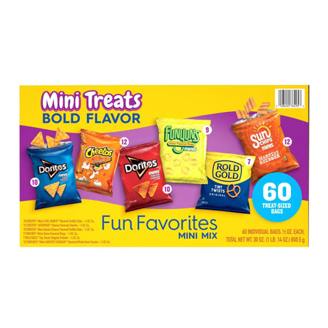 Frito-Lay Mini Treats Variety Pack (60 ct.) | Fun-Sized Classic Snacks Frito-Lay