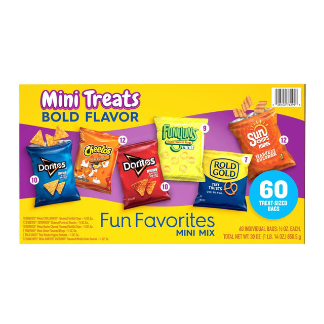 Frito-Lay Mini Treats Variety Pack (60 ct.) | Fun-Sized Classic Snacks Frito-Lay