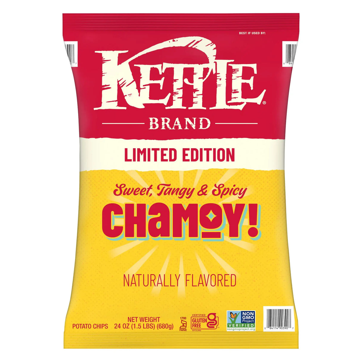 Kettle Brand Chamoy Potato Chips (24 oz, Limited Edition) | Sweet & Spicy Crunch Kettle Brand