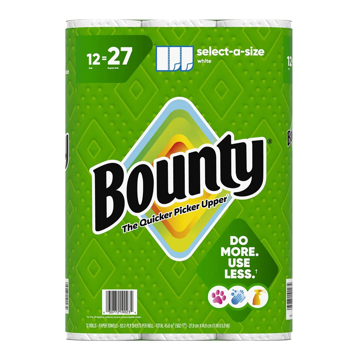 Bounty Select-a-Size Paper Towels (12 Rolls Â· 93 Sheets Each) | Strong & Absorbent Household Essential Bounty