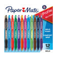 Paper Mate Profile Retractable Ballpoint Pens â€“ Bold (1.4mm Â· Assorted Colors Â· 12 ct.) | Smooth Writing Comfort Paper Mate