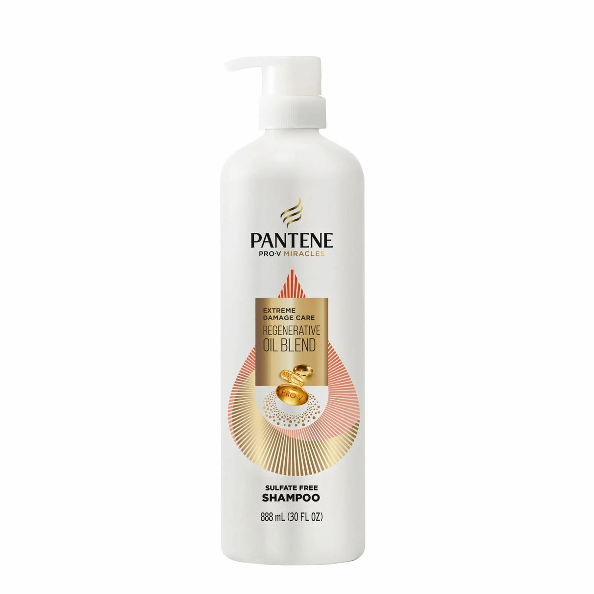 Pantene Pro-V Miracles Shampoo (30 oz) | Sulfate-Free Damage Repair Oil Pantene