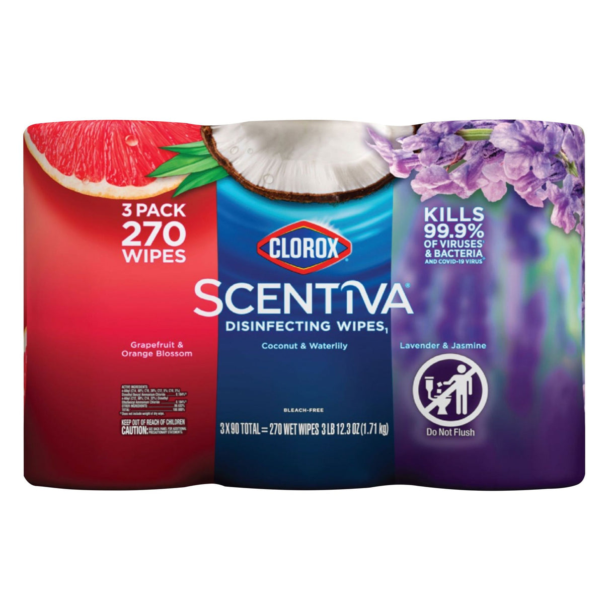 Clorox Scentiva Disinfecting Wipes 270 count