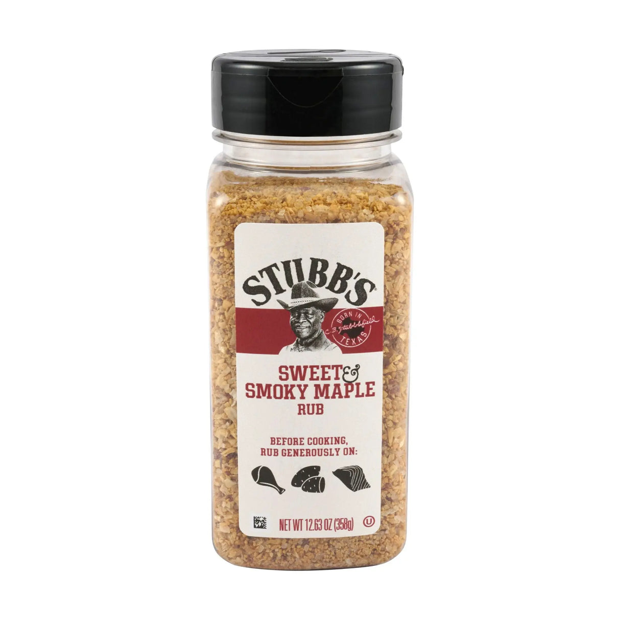 Stubbâ€™s Maple Rub (12.63 oz) | Sweet & Smoky Sensation for Grilling Stubb's