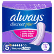 Always Discreet Incontinence Pads â€“ Long Length (117 ct.) | Heavy Absorbency for Women & Postpartum Use Always Discreet