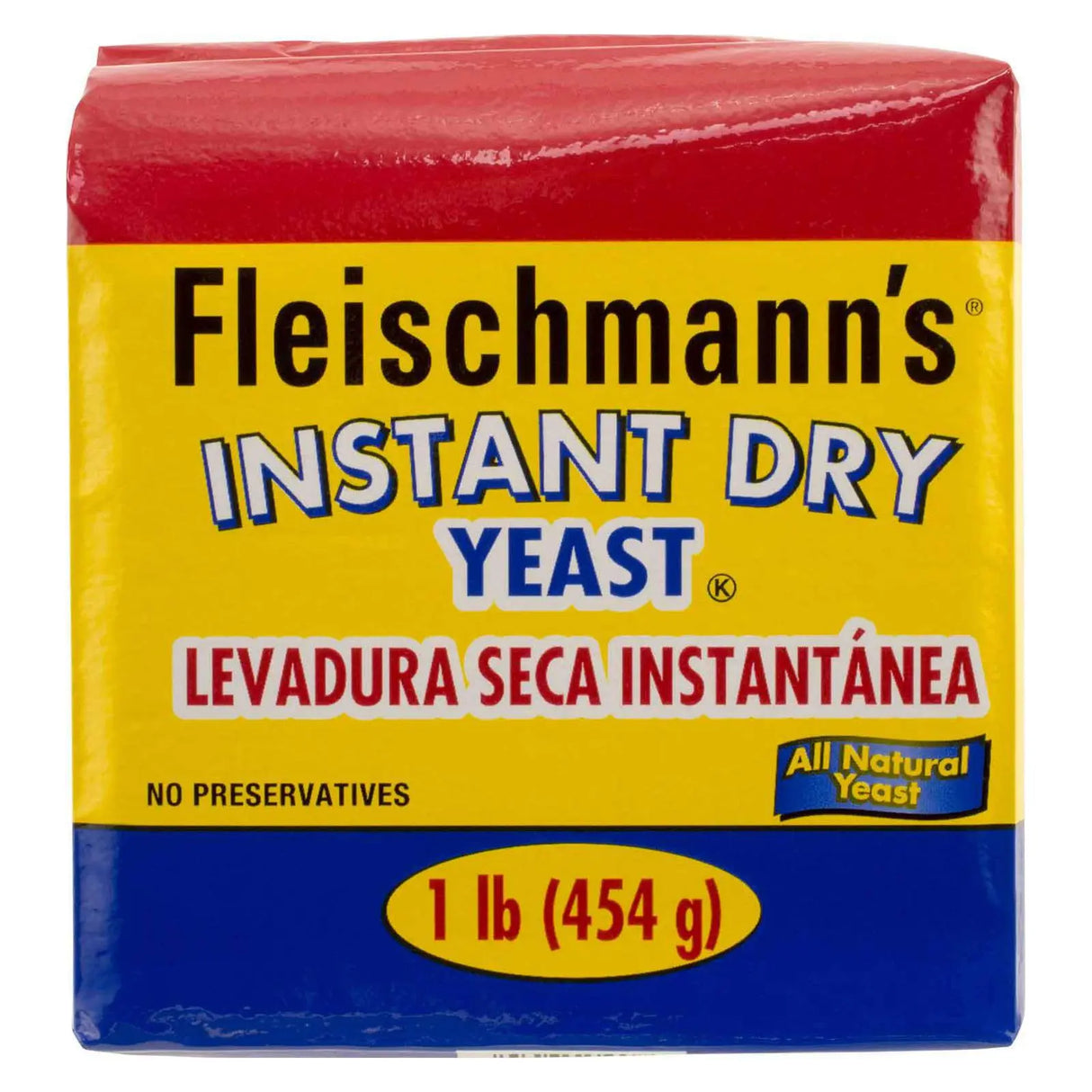Fleischmannâ€™s Instant Dry Yeast (2-Pack, 1 lb Each) | Reliable Rise for Bread & Dough Fleischmann's