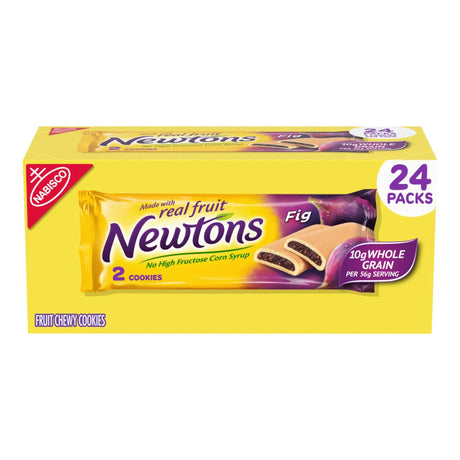 Newtons Fig Cookies Variety Pack (24-Pack, 2 oz Each) | Soft, Chewy Fruit-Filled Bars Newtons