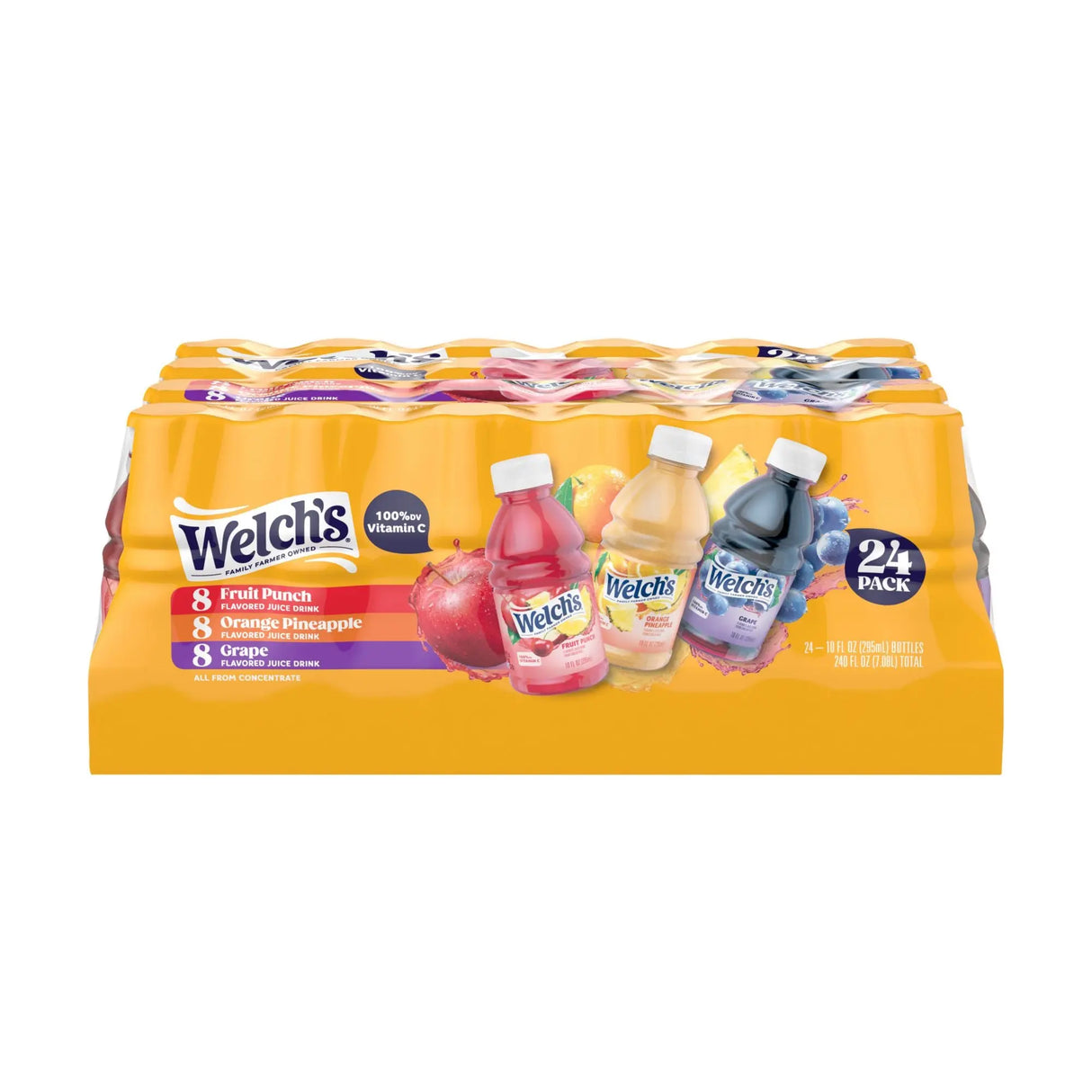 Welch's Juice Drinks Variety Pack (24-Pack, 10 oz Each) | Assorted Flavors Welch's