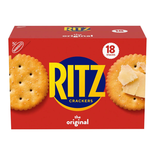 Ritz Original Crackers (18-Pack) | Buttery, Golden Sandwich Style Stack Ritz