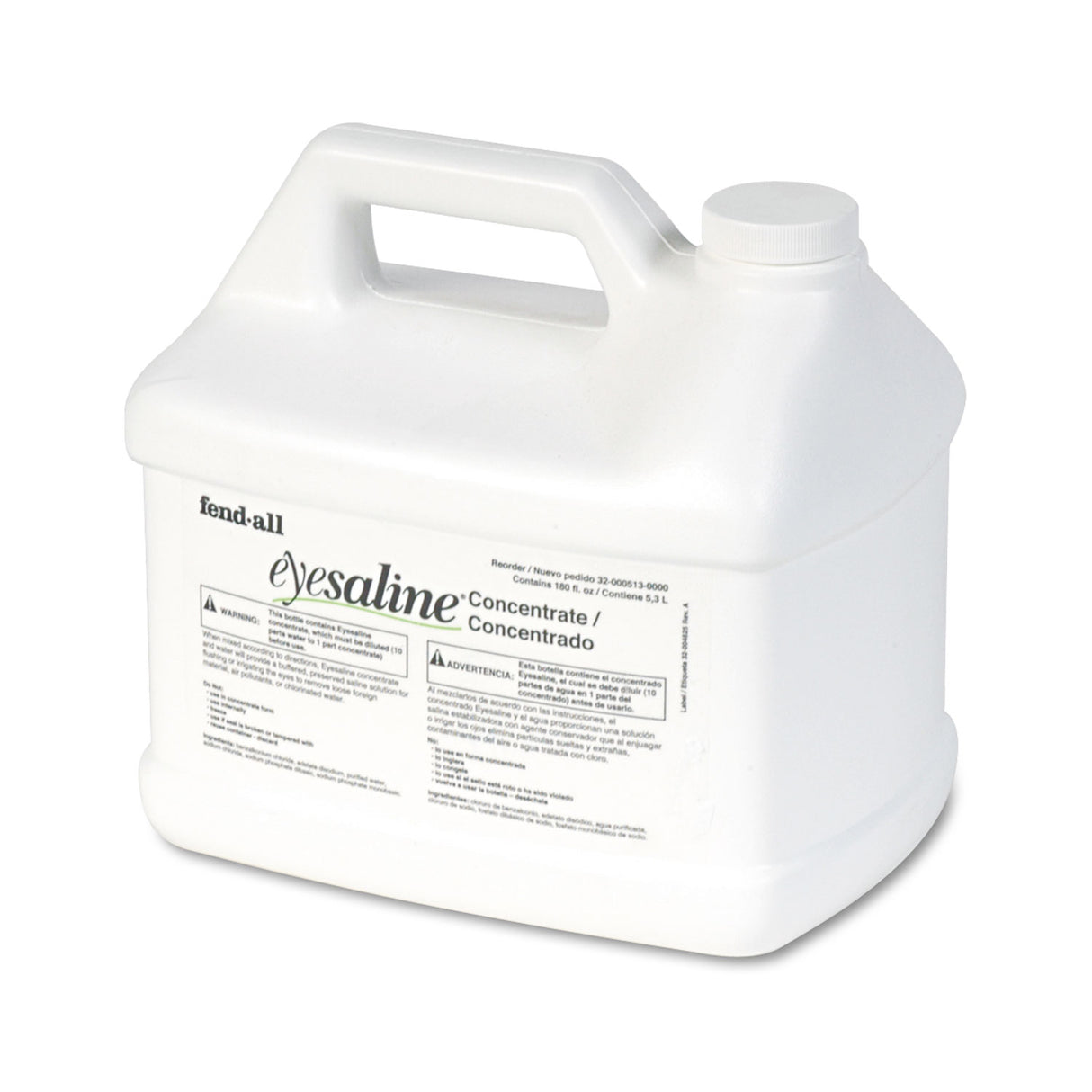 Honeywell Fendall Eyesaline Stream II Eyewash Station Refill, 180 oz Bottle, 4/Carton (320005130000)
