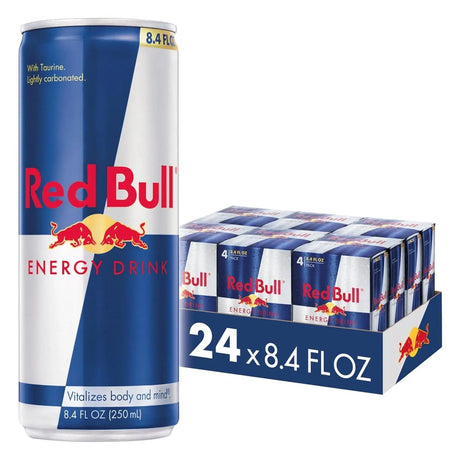 Energy Drink with 80Mg Caffeine plus Taurine & B Vitamins, 8.4 Fl Oz, 6 Packs of 4 Cans (Pack of 24)