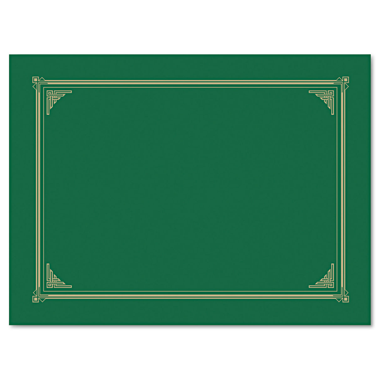 Geographics Certificate/Document Cover, 12.5 x 9.75, Green, 6/Pack (47399)
