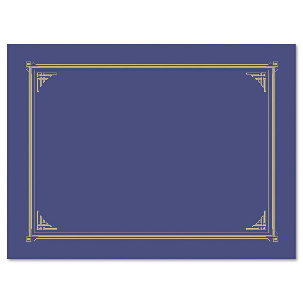 Geographics Certificate/Document Cover, 12.5 x 9.75, Metallic Blue, 6/Pack (47401)