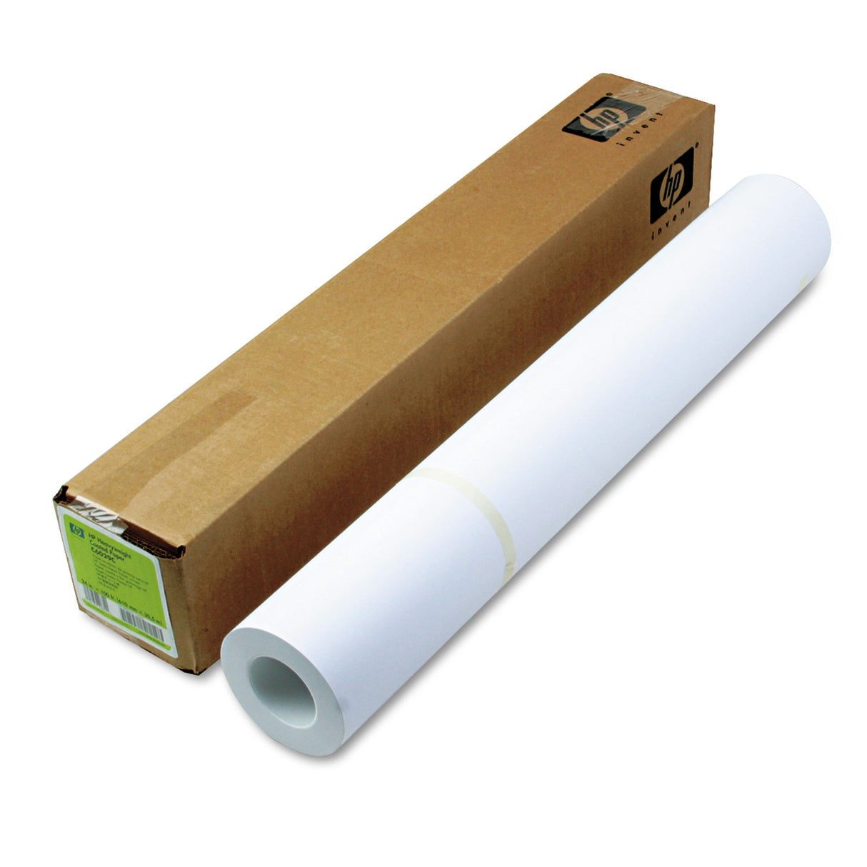 HP DesignJet Inkjet Large Format Paper, 6.6 mil, 24" x 100 ft, Coated White (C6029C)