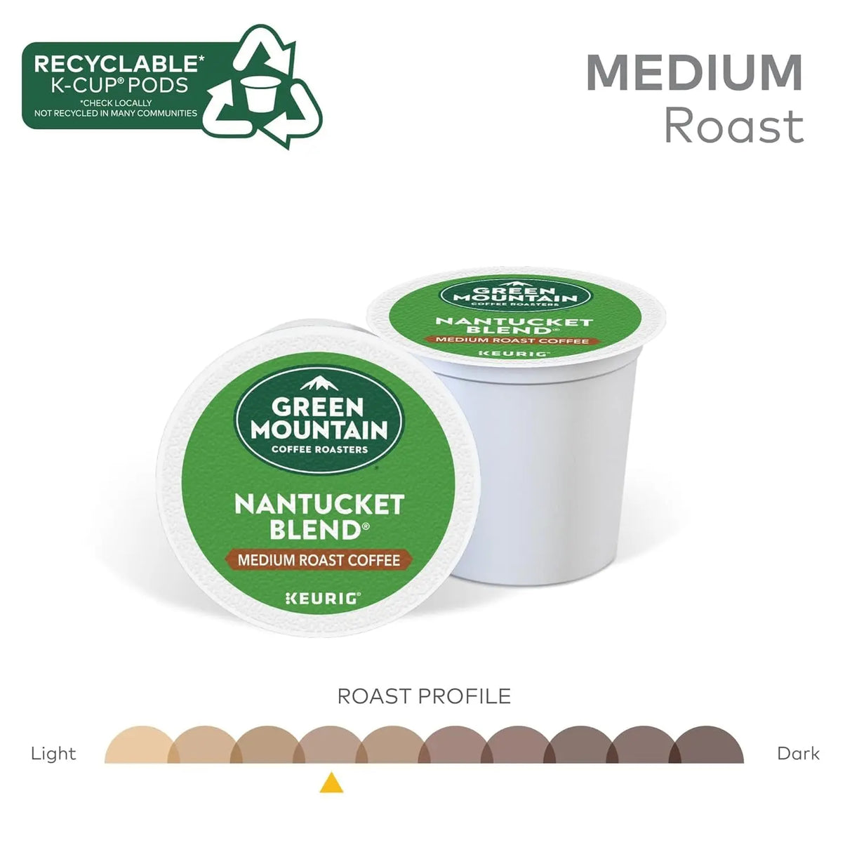 Nantucket Blend Keurig Single-Serve K-Cup Pods, Medium Roast Coffee, 96 Count