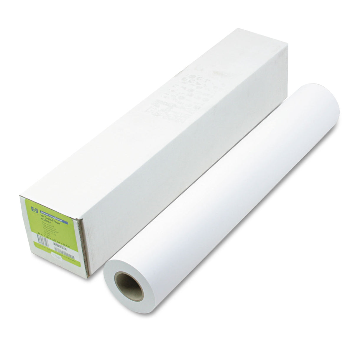 HP DesignJet Inkjet Large Format Paper, 4.9 mil, 24" x 150 ft, Coated White (Q1404B)