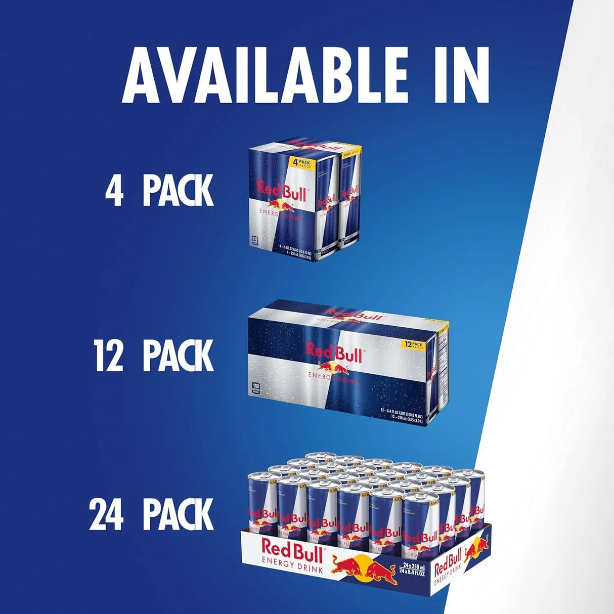 Energy Drink with 80Mg Caffeine plus Taurine & B Vitamins, 8.4 Fl Oz, 6 Packs of 4 Cans (Pack of 24)