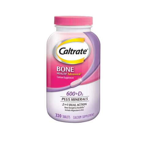 Caltrate D Plus Calcium & Minerals (320 ct) | Bone & Immune Health Support Caltrate