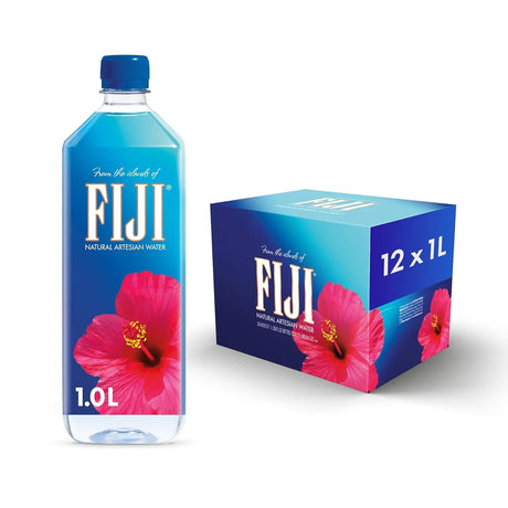 Natural Artesian Bottled Water 1 Liter / 33.8 Fl Ounce (Pack of 12) - 100% Natural Electrolytes