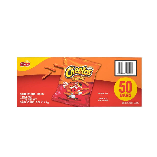Cheetos Crunchy Cheese Snacks (50-Pack, 1 oz Each) | Bold Cheesy Crunch Cheetos