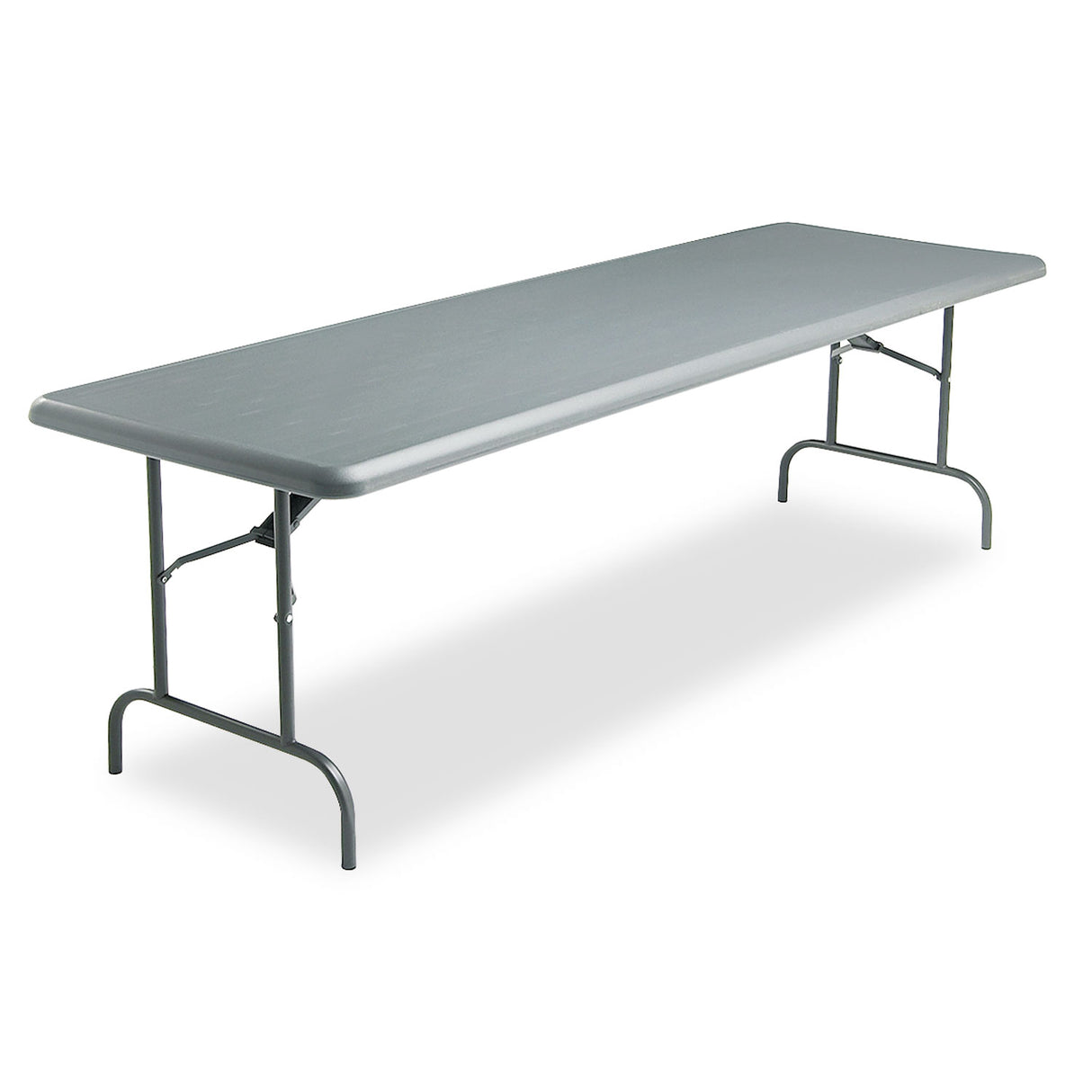 Iceberg IndestrucTable Industrial Folding Table, Rectangular, 96" x 30" x 29", Charcoal (65237)