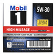MobilÂ 1 High Mileage Motor Oil 5W-30 six-pack