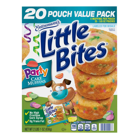 Entenmann's Little Bites Party Cakes (20-Pack) | Mini Snack Cakes for Sharing Entenmann's
