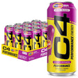 C4 Energy Drink X Grape Popsicle, Carbonated Sugar Free Pre Workout Performance Drink with No Artificial Colors or Dyes, 16 Oz, Pack of 12