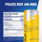 Yellow Edition Energy Drink, Tropical, with 114Mg Caffeine plus Taurine & B Vitamins, 12 Fl Oz, Pack of 24 Cans