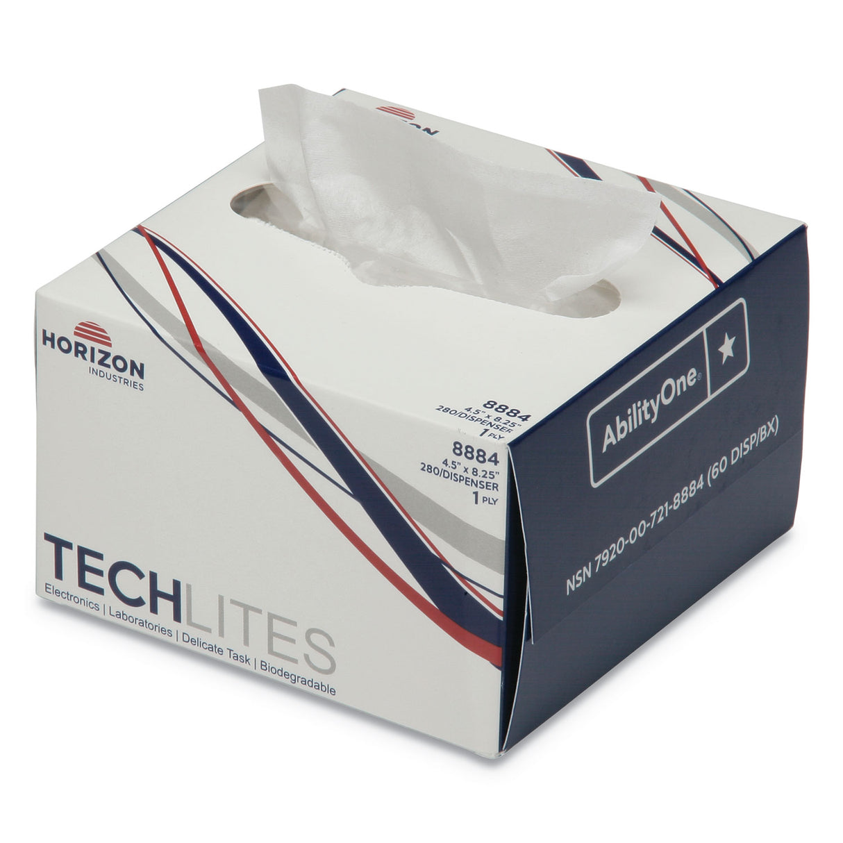 AbilityOne 7920007218884, SKILCRAFT, Light Duty Wiping Paper Towel, 1-Ply, 4.5 x 8.25, White, 16,800/Box