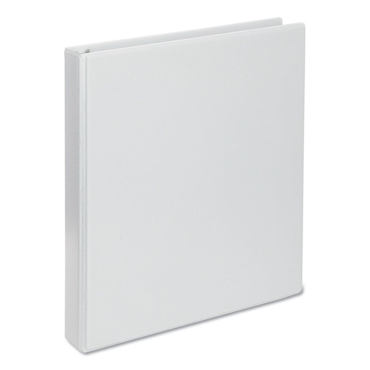 Universal Deluxe Round Ring View Binder, 3 Rings, 1" Capacity, 11 x 8.5, White (UNV20712)