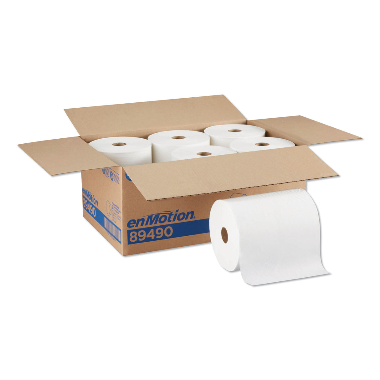 Georgia Pacific Professional EnMotion Paper Towel High Capacity Rolls, 1-Ply, 10" x 800 ft, White, 6 Rolls/Carton (89490)