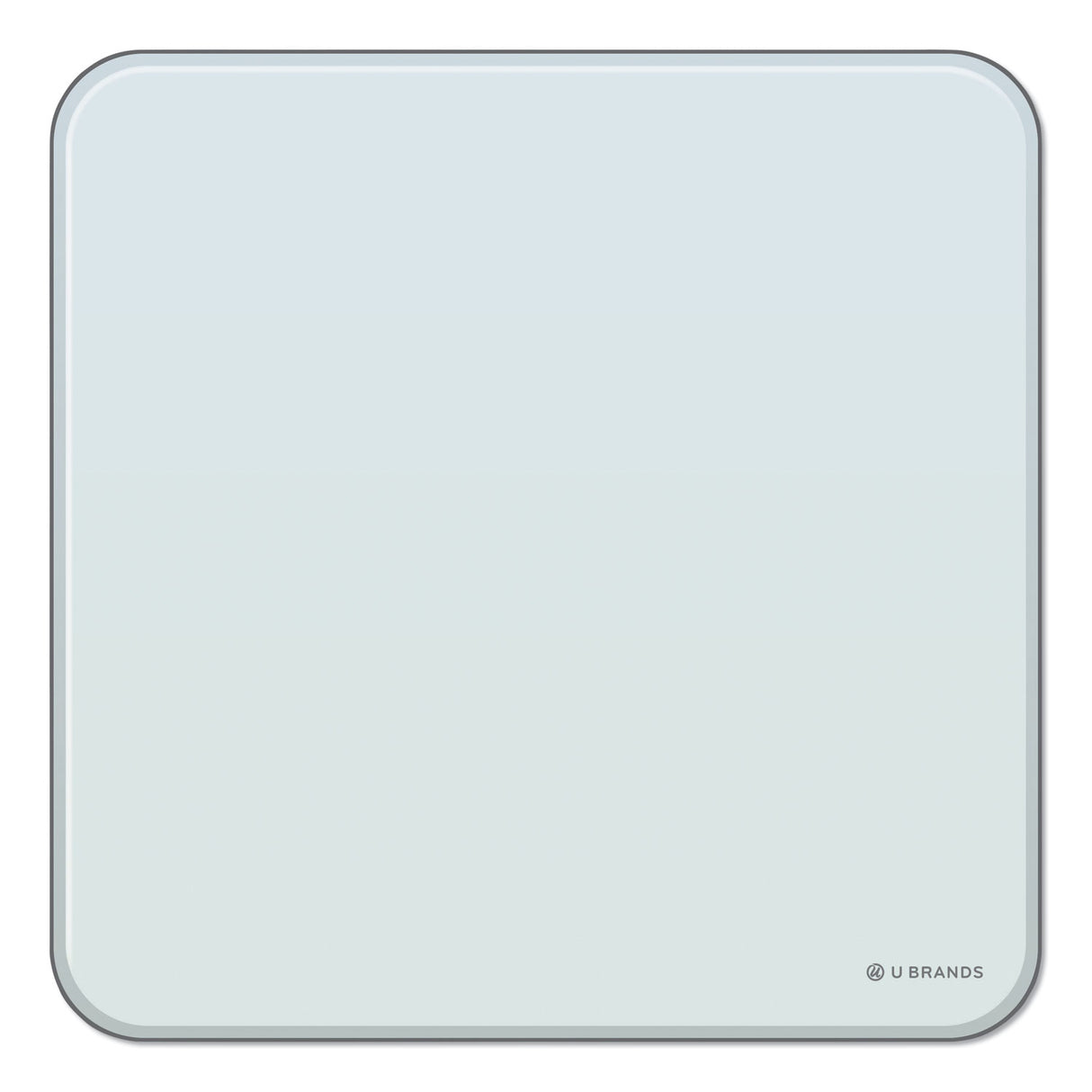 U Brands Cubicle Glass Dry Erase Board, 12 x 12, White Surface (3690U0001)